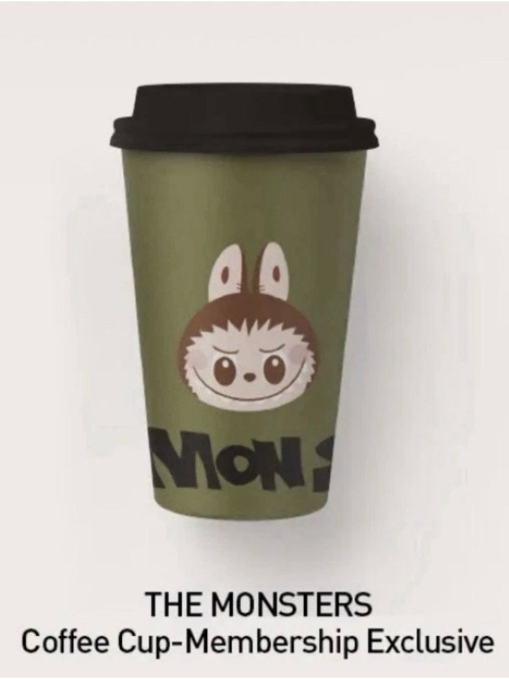 The Monsters Exclusive Green Travel Cup with Black Lid